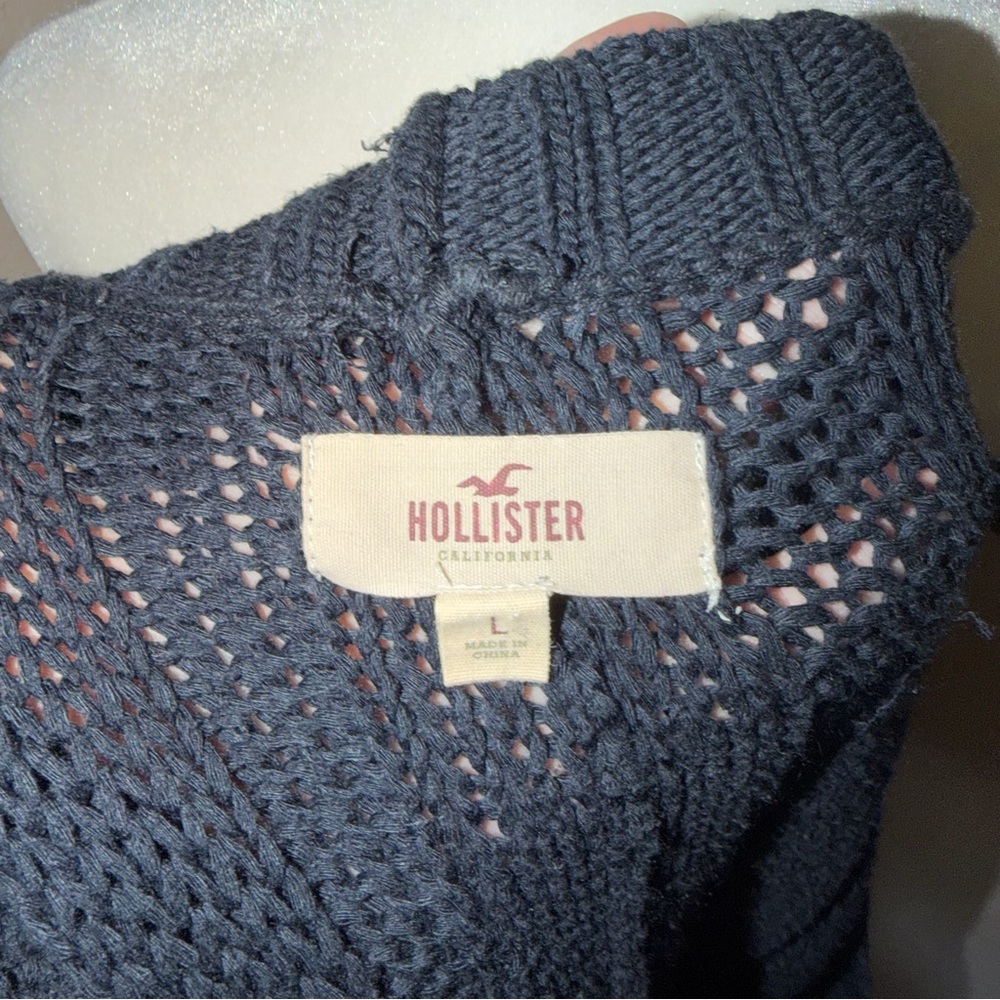 Vintage Y2K Hollister 2000s Knit Off Shoulder Sweater - Picture 5 of 5